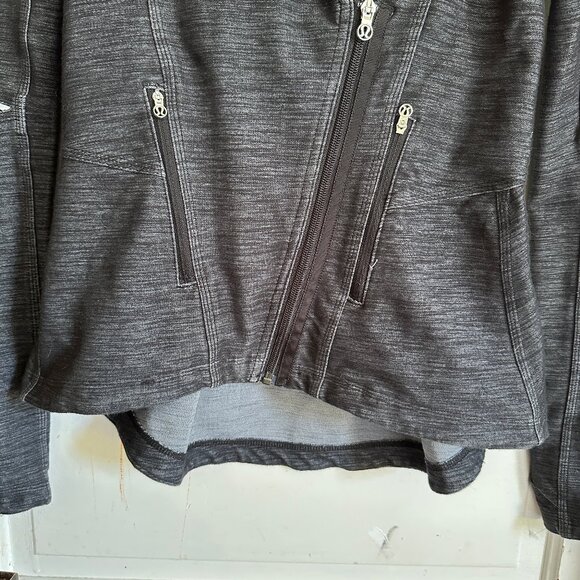 Lululemon Ride On Blazer Slim Moto Outdoor Jacket Women's size 6 Black Fossil - Picture 4 of 7